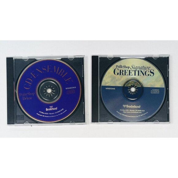 VTG Lot 5 The Print Shop & PrintMaster Desktop Publishing Software Windows CDRom - Picture 2 of 4